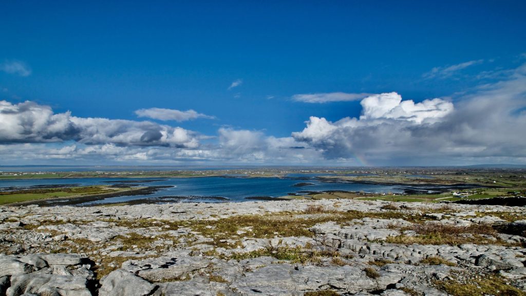 Limestone walking landscapes in The Burren, Ireland