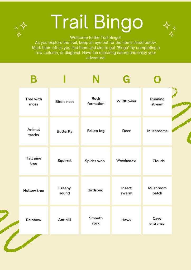 trail bingo