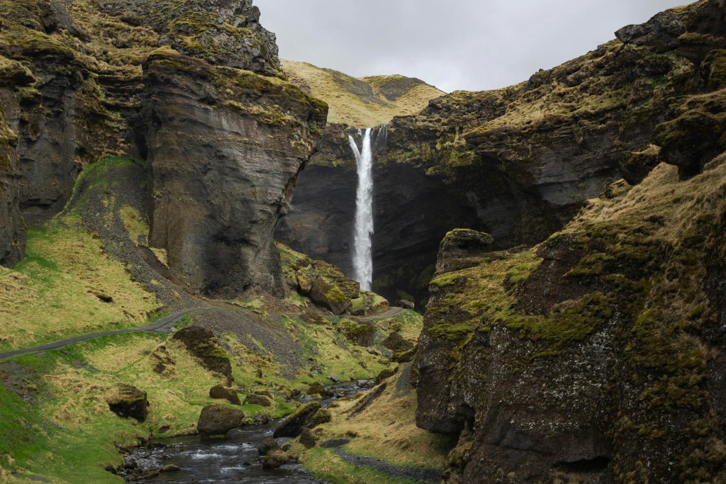 Kvernufoss Waterfall