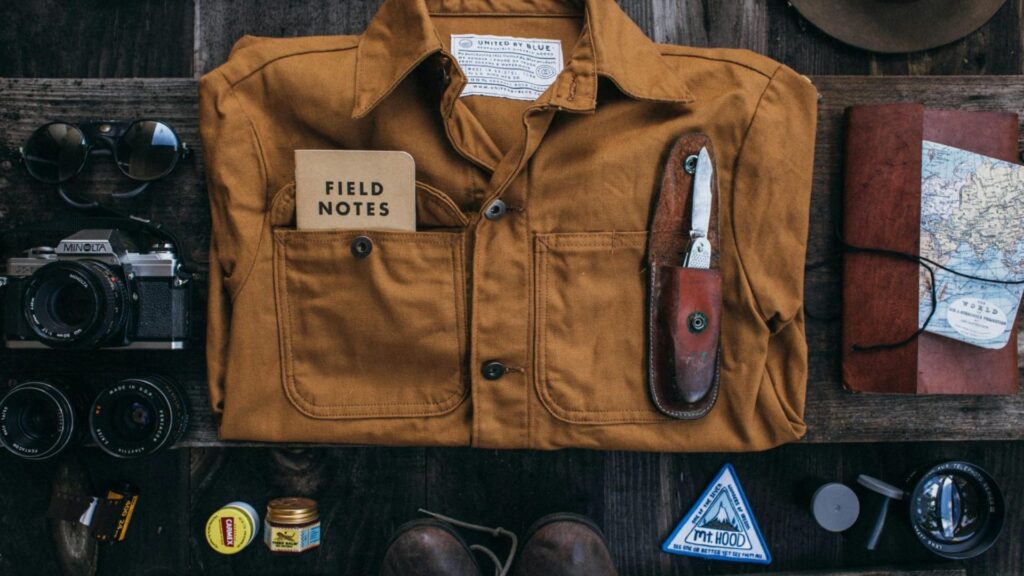 Outdoor gear and clothing essentials featured in a Buyers Guide: Layering System for hiking, travel, and changing weather.