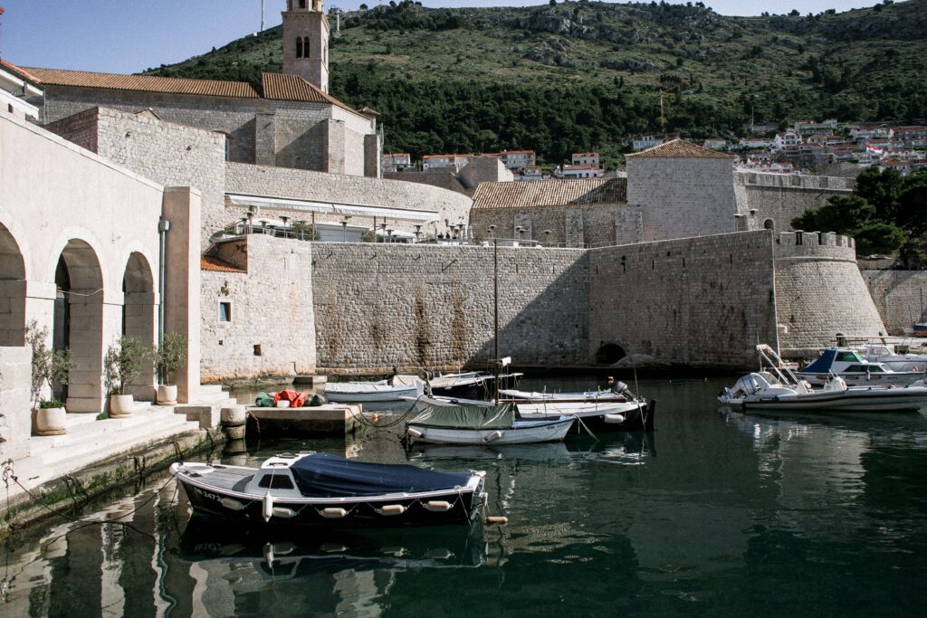 Hiking Trip to Dubrovnik historic harbor stone city walls and scenic coastal views near Dubrovniks Old Town