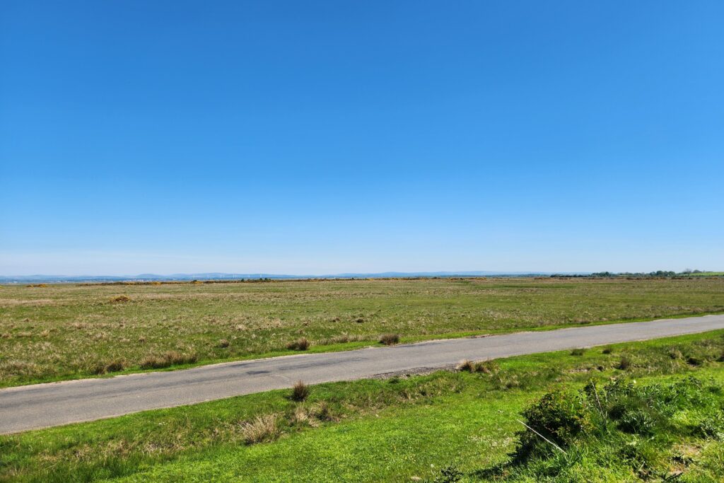 Carlisle to Bowness to Carlisle 3 Kayde Parker Long road section of the Hadrian's Wall Path approaching the Solway Coast
