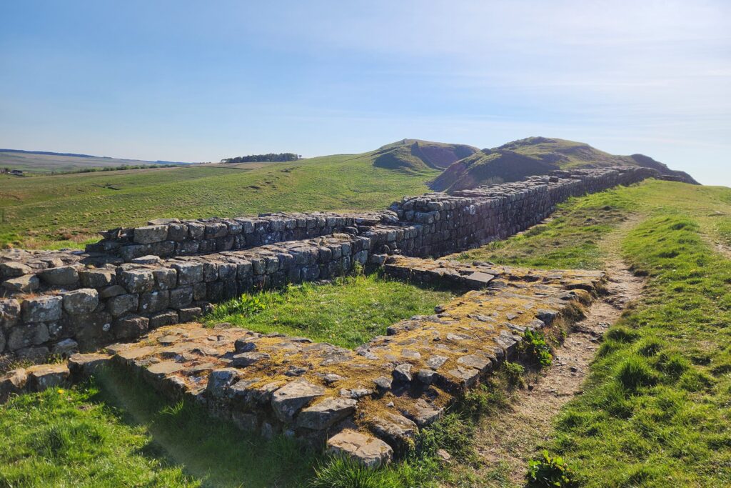 Once Brewed to Walton 8 Kayde Parker Ruins of a Roman turret beside Hadrian's Wall National Trail